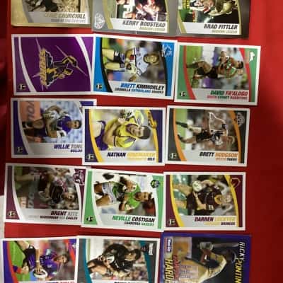 NRL Newspaper and Chips collectable cards