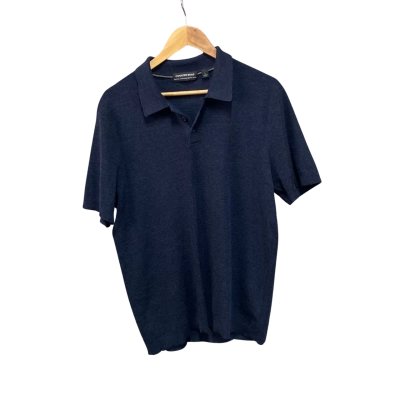 Country Road Mens  Size L Short Sleeve Shirt Navy Blue 