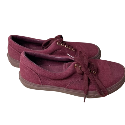 Vans Maroon Unisex Lace Up Sneakers Size M6.5 L8