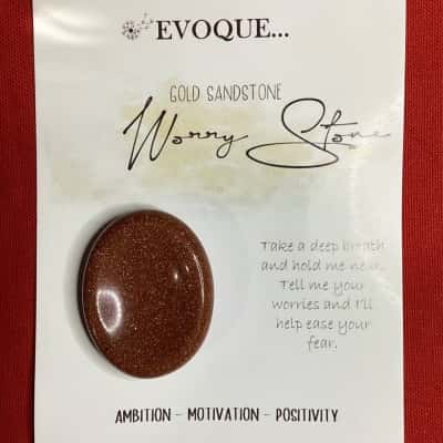 Worry Stone - Gold Sandstone