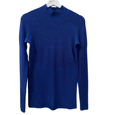 Jag Navy Blue Cotton/Silk Knit Jumper Size XXS