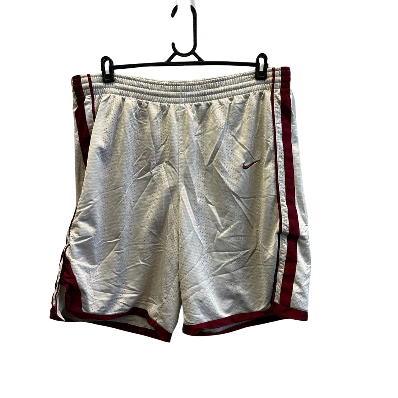 Nike Men's Size XL Basket Ball Shorts Maroon & White (s)