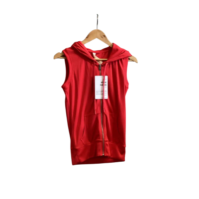 Lorna Jane Womens  Size S Hoodie Red Sleeveless 