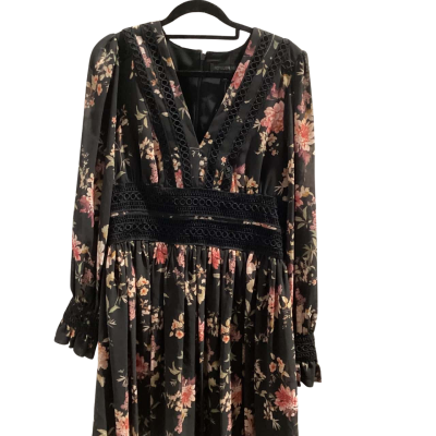 Forever New Womens Pink Size 12 Mini Smock Dress 