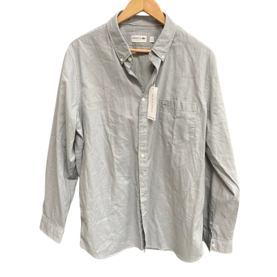 Lacoste Mens  Size 43 Long Sleeve Shirt Grey 