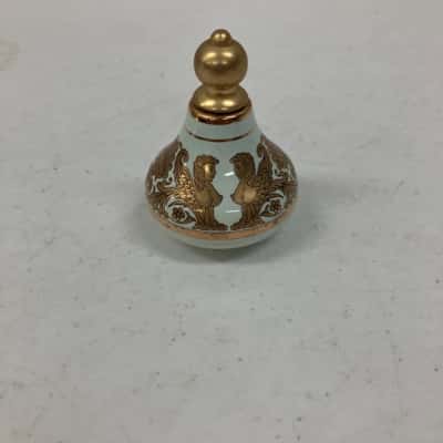 Vintage Greek Bardaco Mint Green Perfume Bottle 