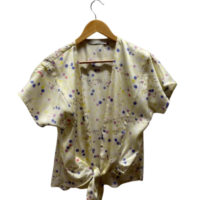 Minkpink Womens  Size 10 Yellow Floral Shirt