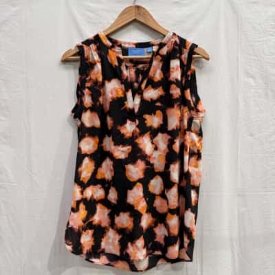 SIMPLY VERA VERA WANG Short Sleeve Blouse Size 8