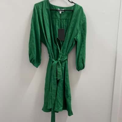 Witchery Womens  Size 18 Wrap Dress Green 