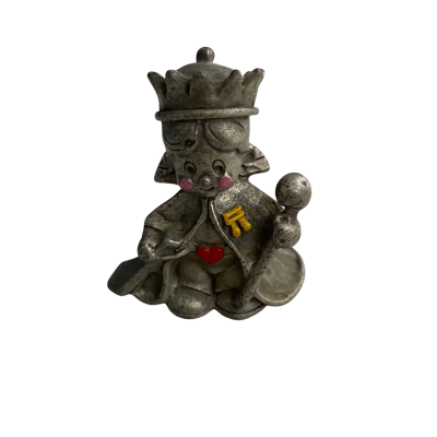  Vintage 1983 Hudson Little King of Hearts Miniature Statue by Selangor Pewter