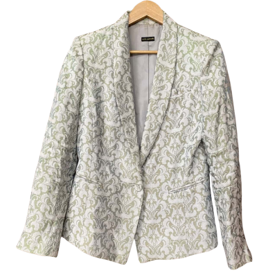 Carla Zampatti Womens Size 8 Green Baroque Blazer