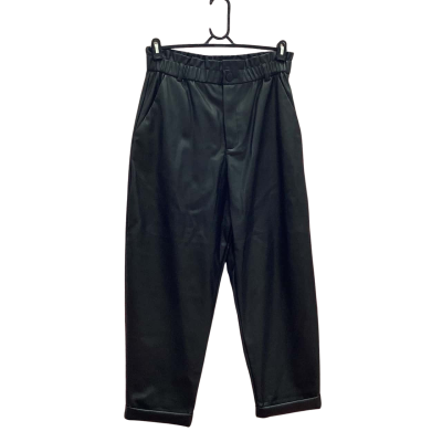 Zara Womens Size XL Black Leather Pants  