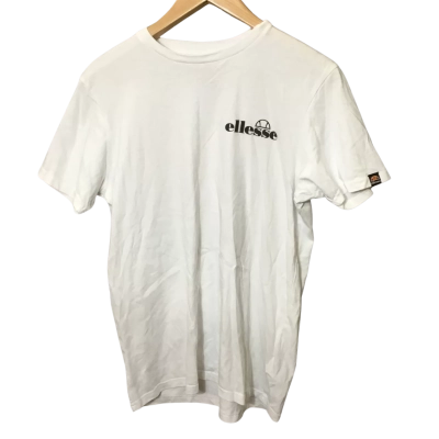 Ellesse Mens  Size M Short Sleeve T-shirt White 