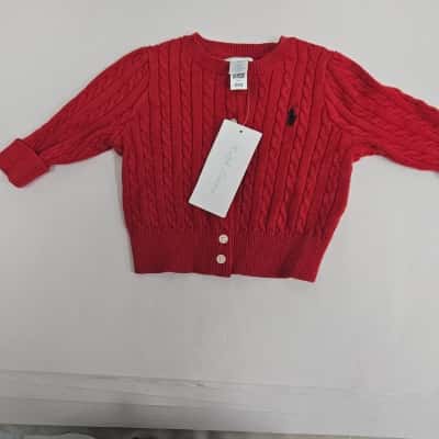  Kids  Size 0-3m  cardigan Red 