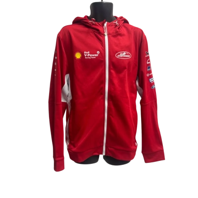 Team Penske Racing Jacket Mens  Size L Front Zipper Red 