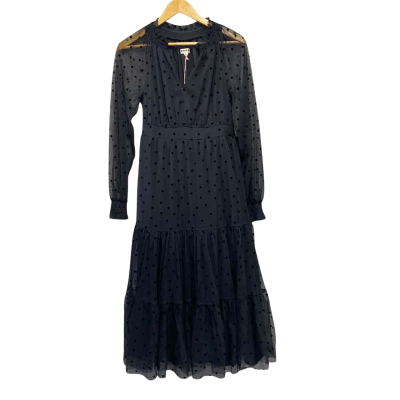 Boden Womens  Size 8 Midi Dress Black  