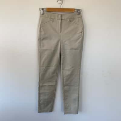 David Lawrence Stone Sarah Compact Cotton Pants  Size 6 