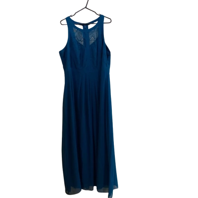 BNWT City Chic Womens  Size L Maxi Dress Blue 