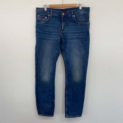 Tommy Hilfiger Bairo Blue Slim Bleecker Straight Jeans  Size 34/32
