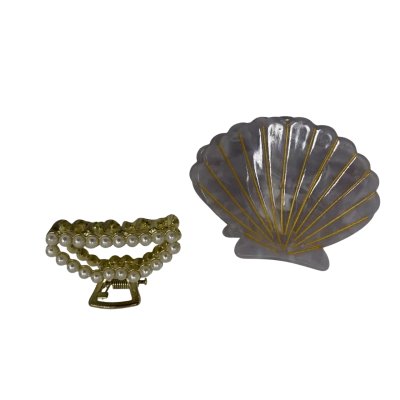 Retro Style Women's Hair Clip 2 Pieces 