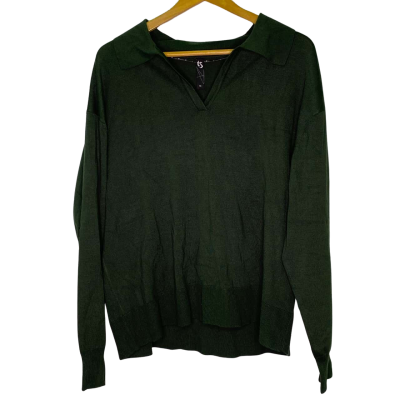 Taking Shape Womens  Size 14 Long Sleeve Top Green 