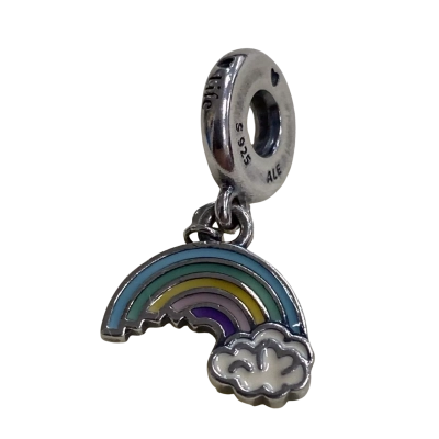 Pandora Womens Rainbow & Cloud Stirling silver/enamel charm Other 