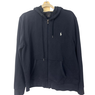 Polo Ralph Lauren  Size L Front Zipper Navy Blue 