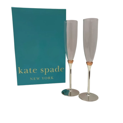 Kate Spade New York Rosy Glow Champagne Flutes