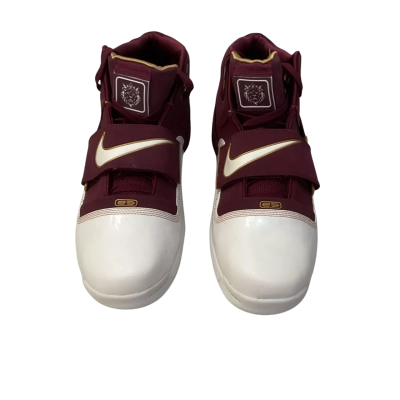 Mens 2010 Nike Zoom LeBron Size 14 Gold / Purple / White Sneakers 