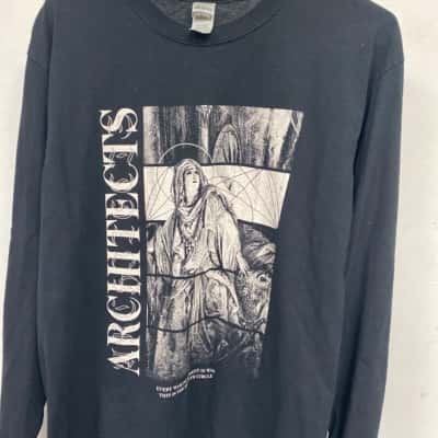 Architects Mens  Size M Long Sleeve Top Black  