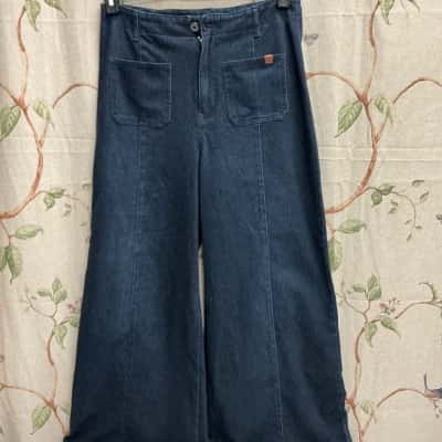  Halara Womens  Size M/14  Wide Leg Jeans  Blue 