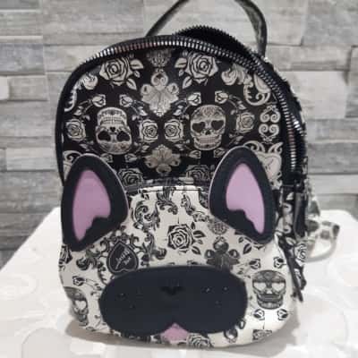 Betsy Johnson Womens Backpack Black / Purple / White french  display picture 2