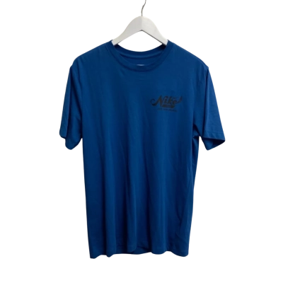 The Nike Tee Mens Blue Short Sleeve T-shirt  Size M 