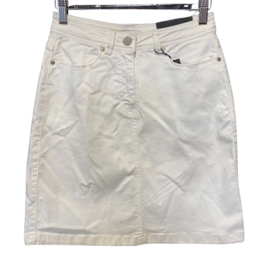 Marcs Size 6 White Denim Skirt