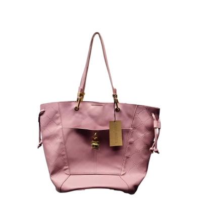 Steve Madden Pink Tote Bag with Padlock Charm & Tag