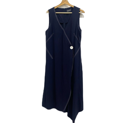  Saints The Label Womens  Size One Size Midi Dress Navy Blue 