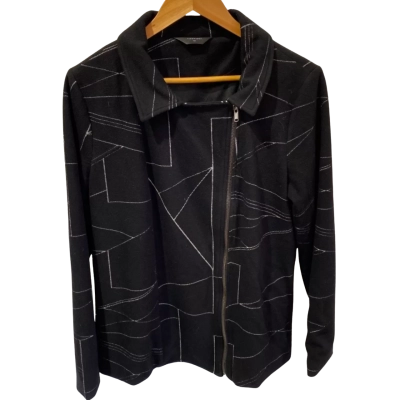  Givoni Womens Size 12 Zip-Front Jacket Black  