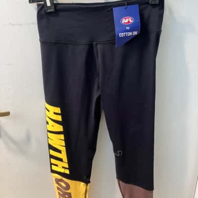 AFL Womens  Size 12 / M Tights Black  / Brown / Yellow 