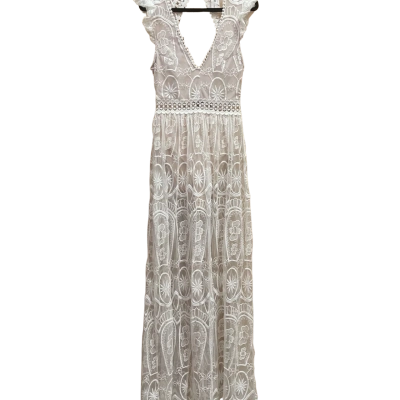 WHOIAM Womens  Size 10 Maxi Dress White 