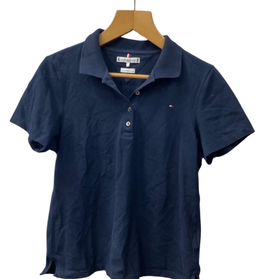 Tommy Hilfiger Womens  Size L / M Polo Shirt Navy Blue 