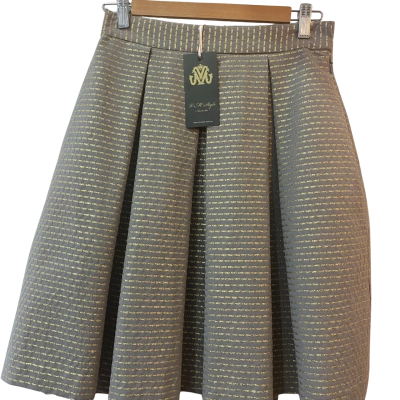  Womens Skirt Size 10 Gold / Grey 