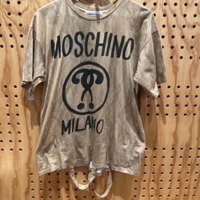 Moschino Mens  Size M Short Sleeve T-shirt light Brown 