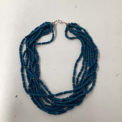  Womens multi-strand Beaded Necklace Turquoise 