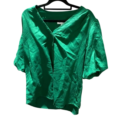 David Jones Womens  Size 14 Button Up Top Green 