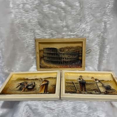 Vintage Ivorex Plaques x3