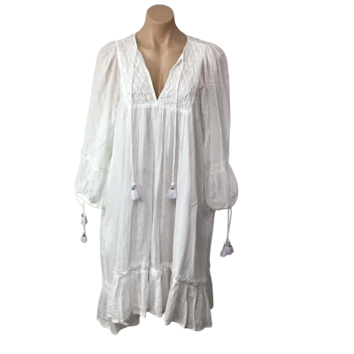 Ada & Lou Womens Size XS White Long Sleeve Dress 
