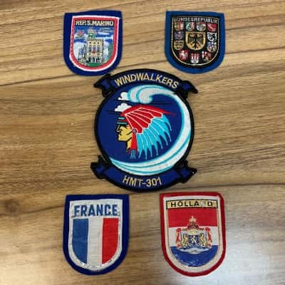 Collection of International Sew-On Felt Patches