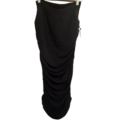 Lou Lou Australia Womens  Size M Midi Skirt Black  