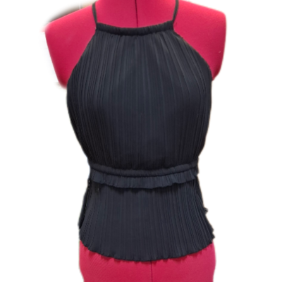 Glassons Womens  Size 12 Halter Neck Top / Party Top Black  