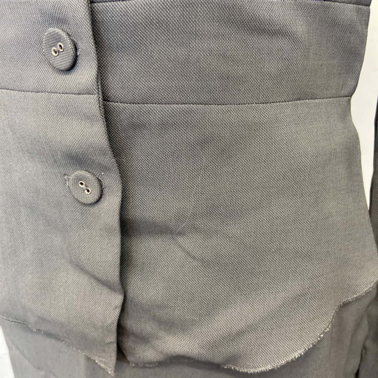 GAY GIANO Size 36 Black Solid Wool Blend Notch Lapel Coat main image 1